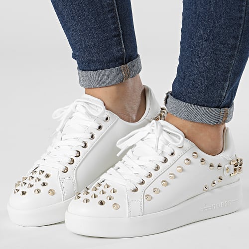 Baskets Femme FL7RNTLEA12 White Gold
