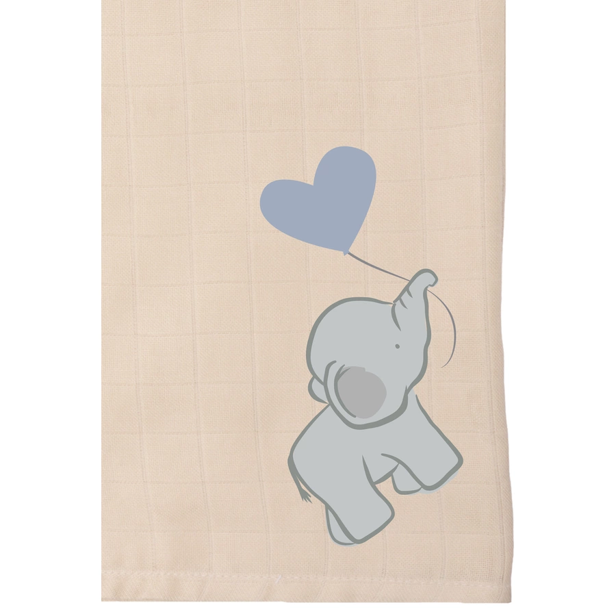 Liliput Mulltuch Elefant beige