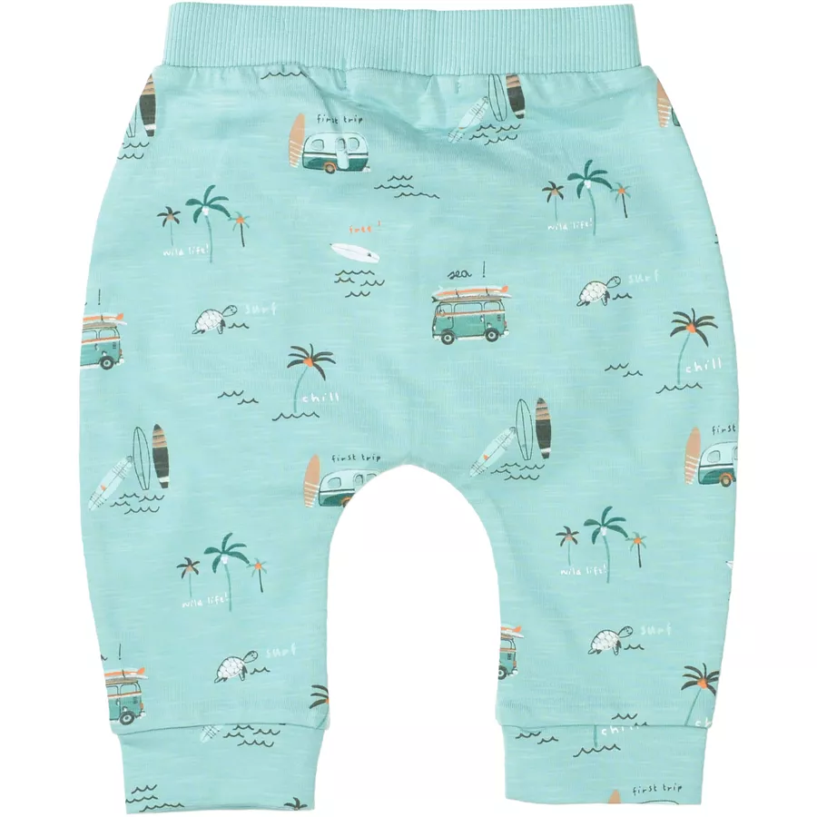 STACCATO Hose water blue gemustert