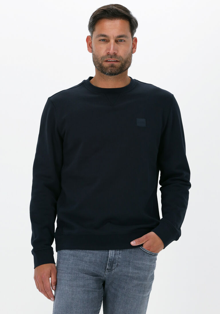 BOSS donkerblauwe boss sweater westart