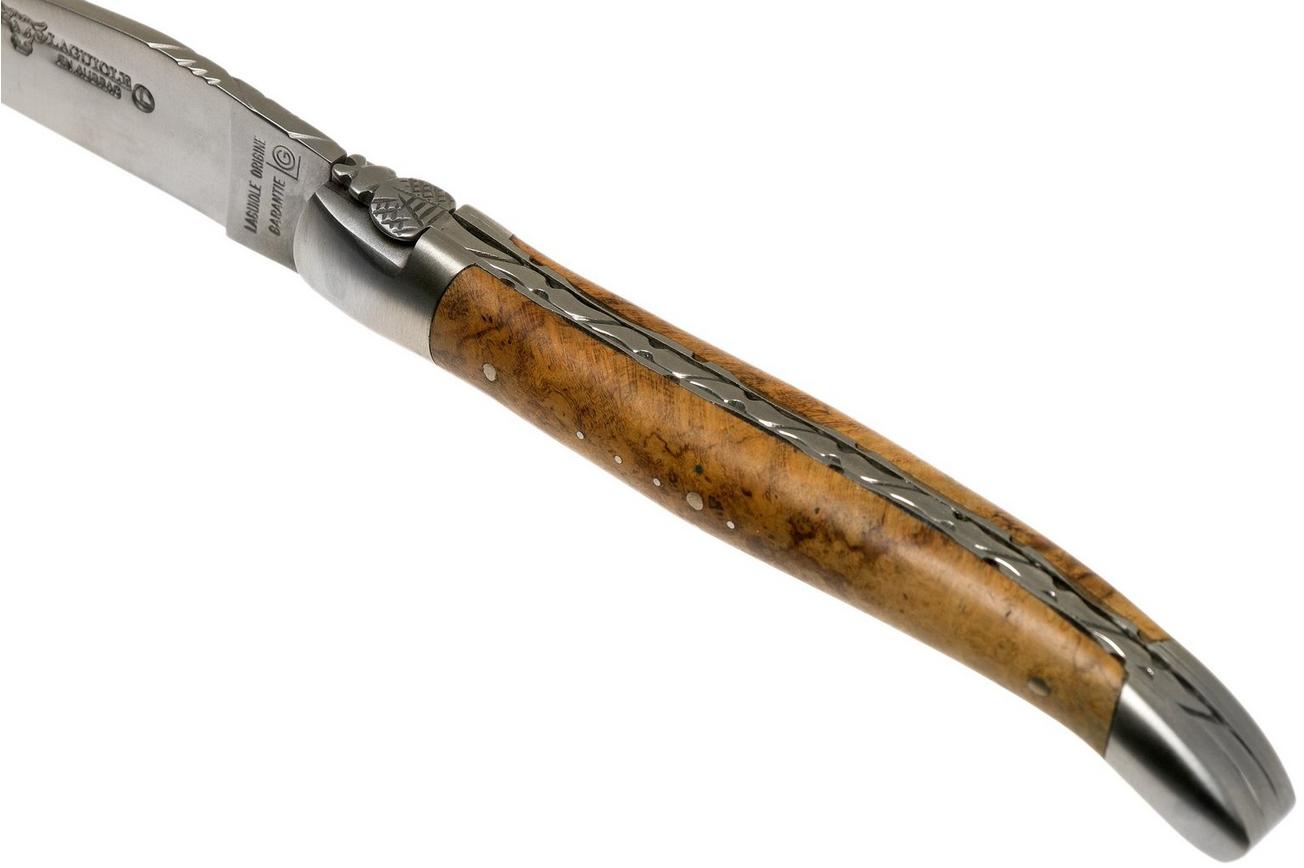 Laguiole en Aubrac 12cm teakhout handgevijld L0212LKH/FSB1 Laguiolemes