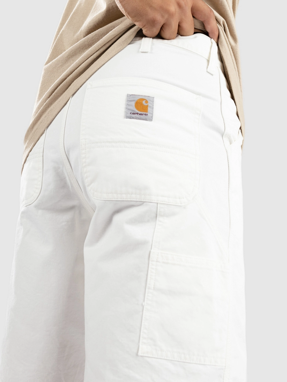 Carhartt WIP Single Knee Shorts off/white rinsed