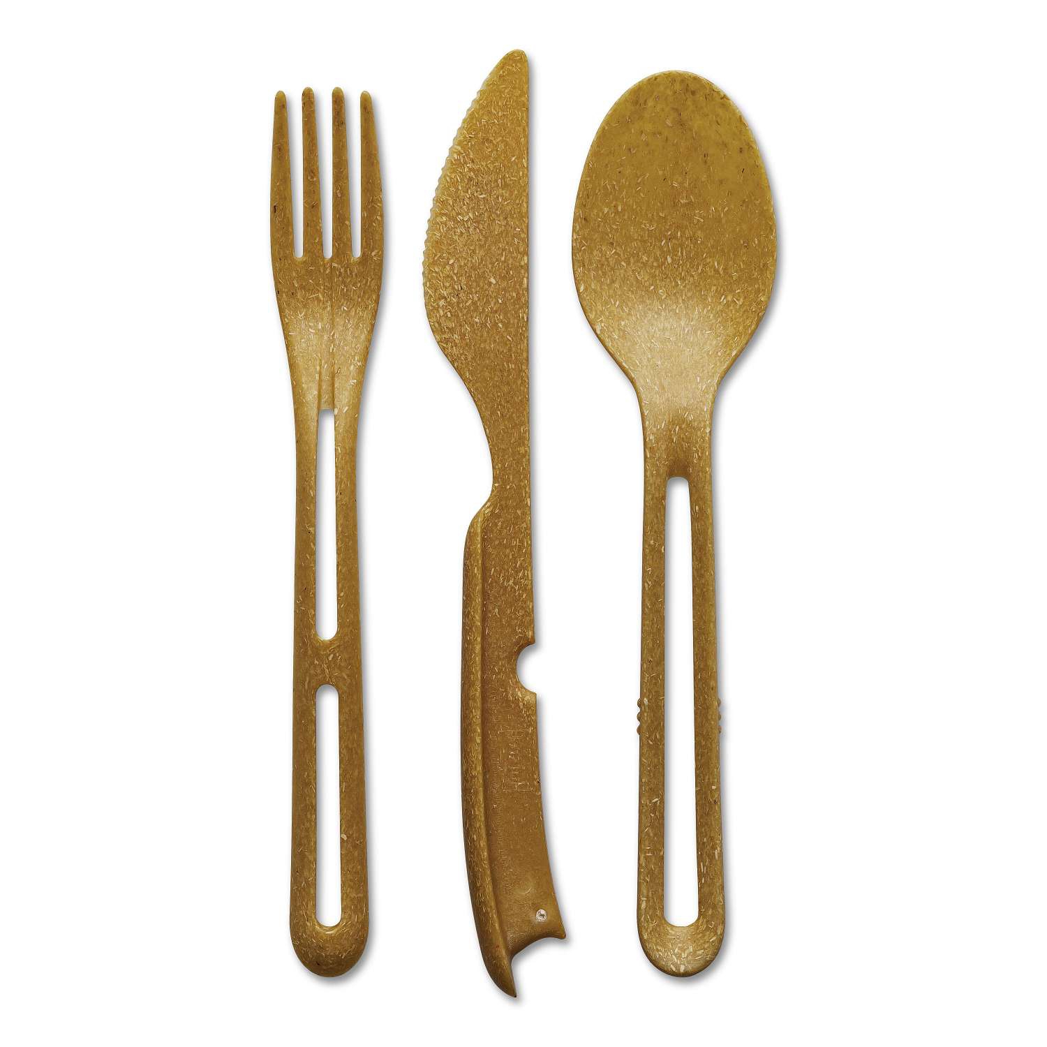 Koziol Klikk Besteck-Set-3-teilig nature desert sand