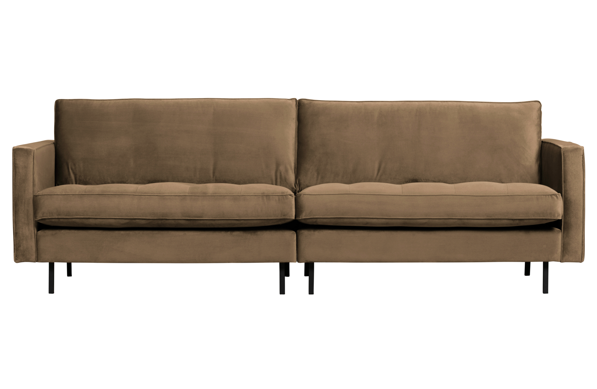 BePureHome 3-zitsbank Rodeo Classic velvet Rodeo Classic Bank 3-zits Velvet - Taupe