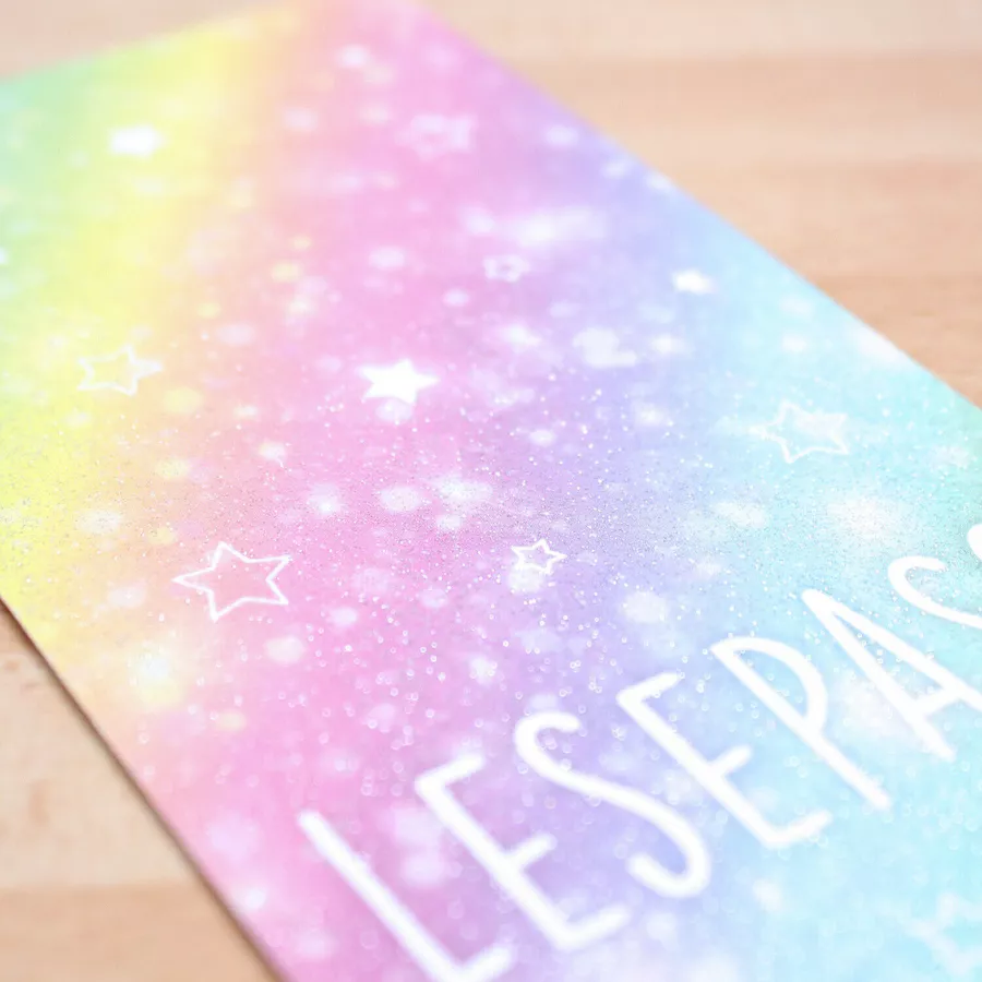 Nikima Lesepass Regenbogen Lesezeichen zum lesen üben Grundschule 10-100 Stück 50 Stück