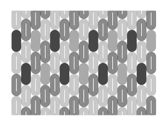 Chariot pliant à roulettes, table pliante roulante - Structure métallique noire, 2 niveaux en stratifié Motifs gris clair et gris foncé - 72*66*43 cm - BAUHAUS