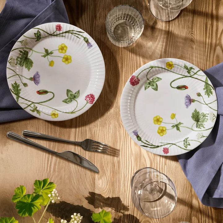 Kähler Design - Hammershøi Summer, Teller, Ø 22 cm, forget me not