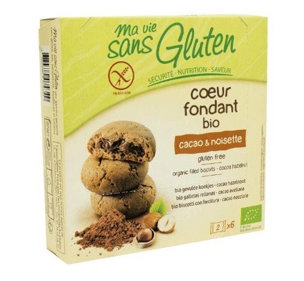 Ma Vie Sans Gluten Koekjes met creme choco/hazelnoot glutenvrij bio (6 x 2 stuks)