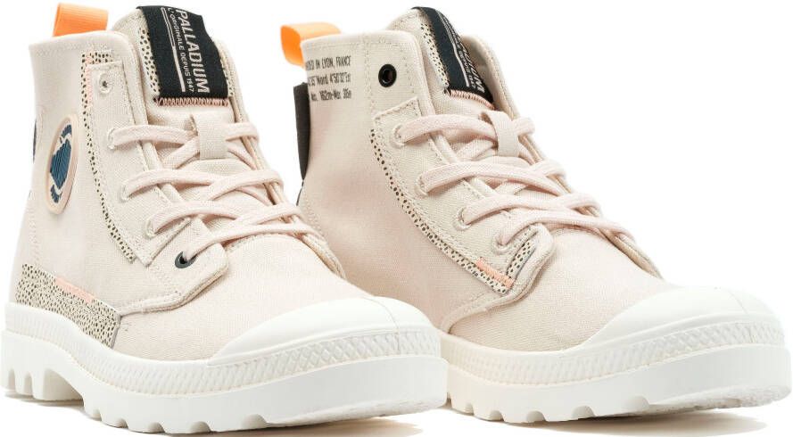 Palladium PAMPA UNDERLAYER Volwassenen Half-hoge schoenen Wit beige