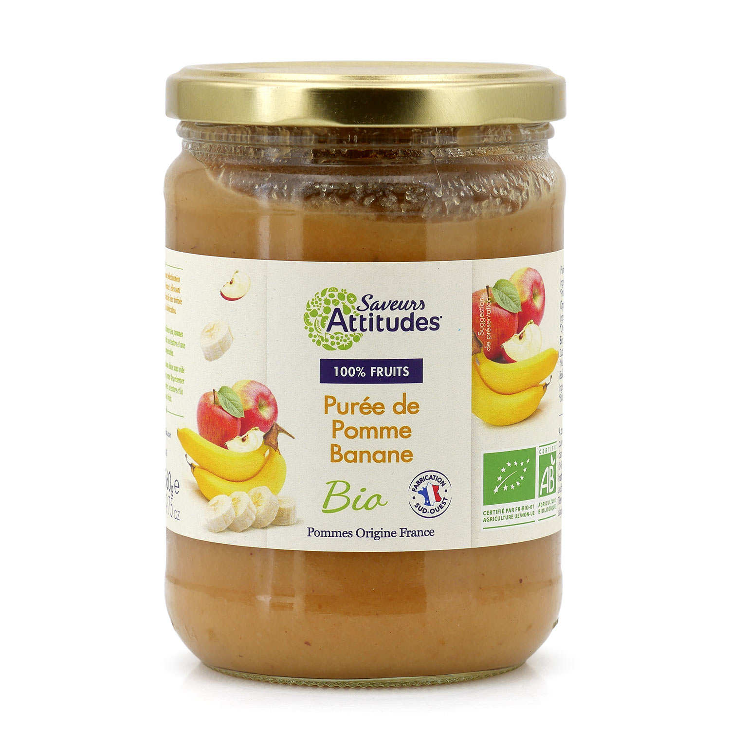 Purée de pomme banane bio