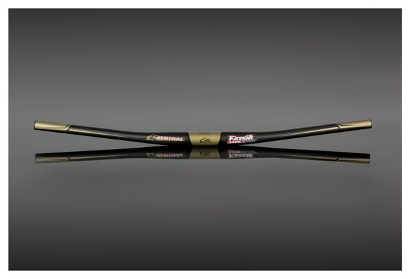 Cintre Renthal Fatbar Carbon Lite Zero Rise 780mm 31 8 mm Noir Or
