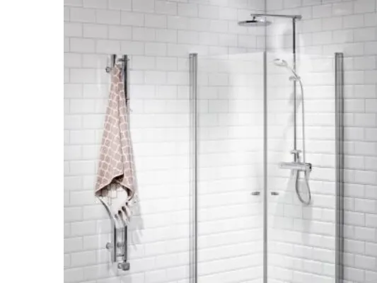 Vetro svingdør 69x200 - Justerbar Aluprofil, 6mm Hærdet Klart Glas, EasyClean, Lige