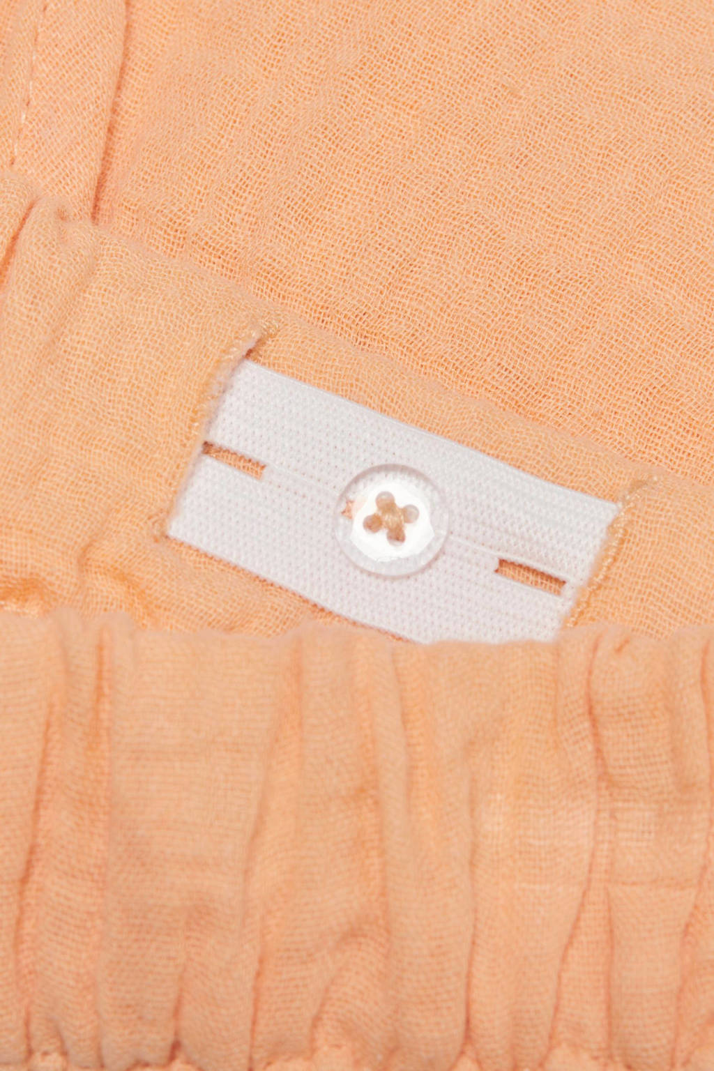 ONLY wide leg short KOGTHYRA met textuur oranje