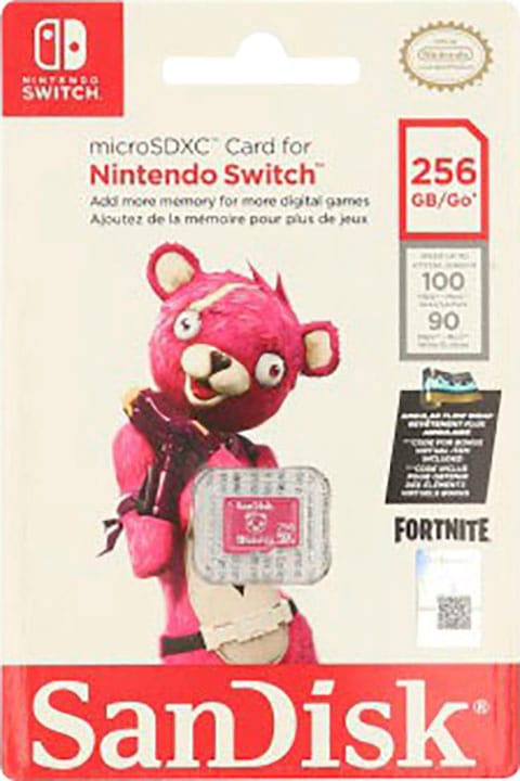 Sandisk Speicherkarte »microSDXC™-Karte für Nintendo Switch™ Fortnite Edition« (256 GB 100 MB/s Lesegeschwindigkeit)