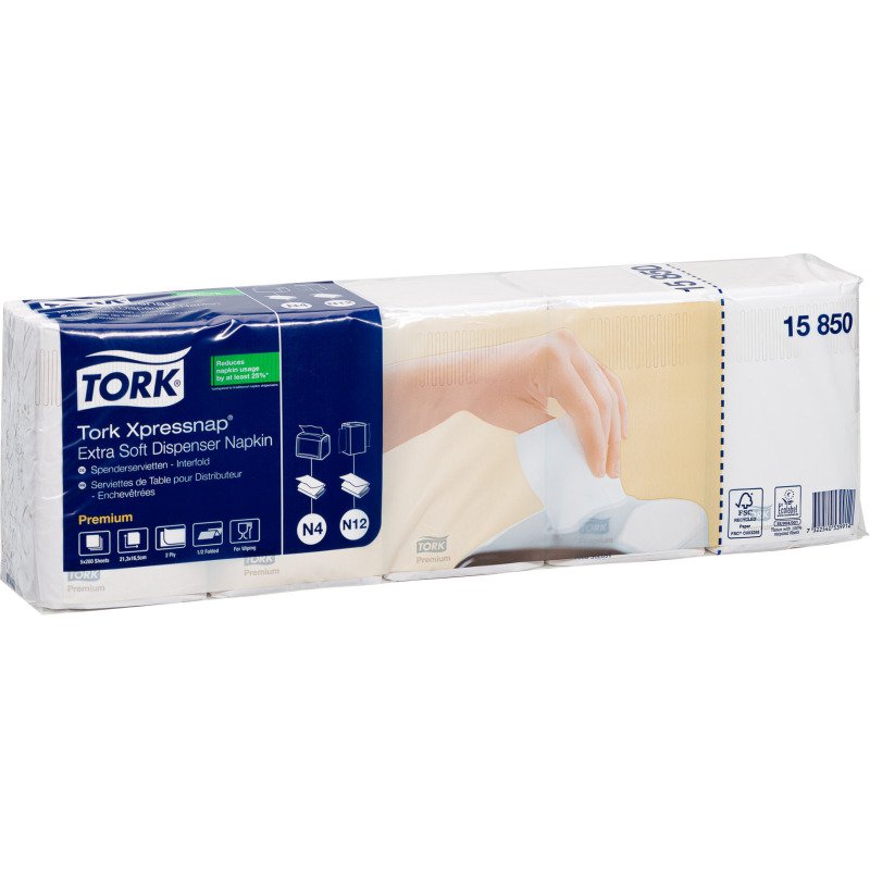 Serviette papier 2 plis Xpressnap Tork - Paquet de 1000