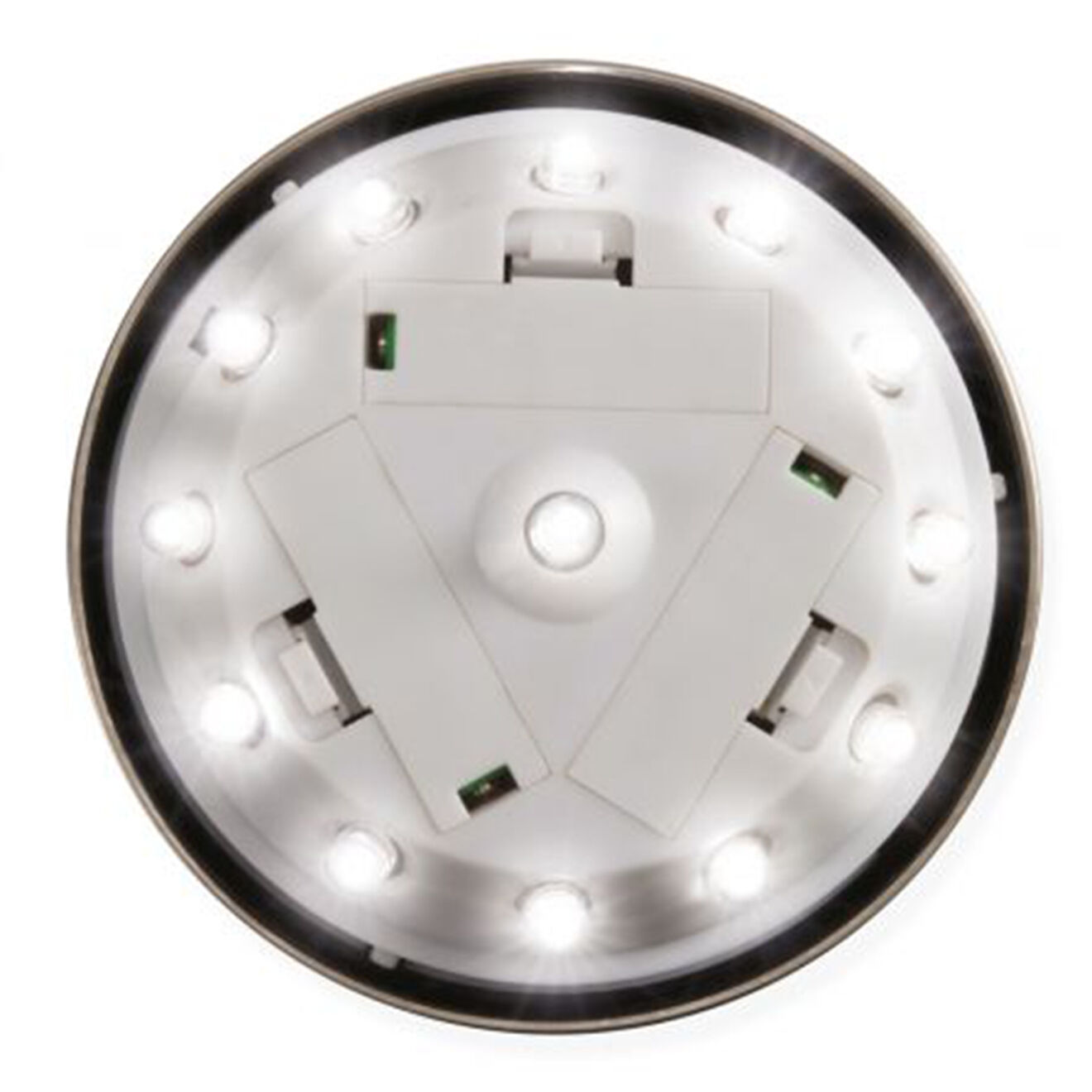 Pratik Garden Lampe solaire double position haute luminosite 13 LED argentée - 14x19.5 cm