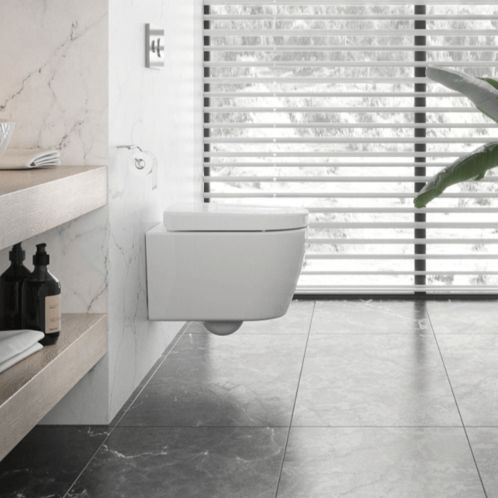 Denck PURE-D toiletbril met geïntegreerde geurafzuiging op batterij wit