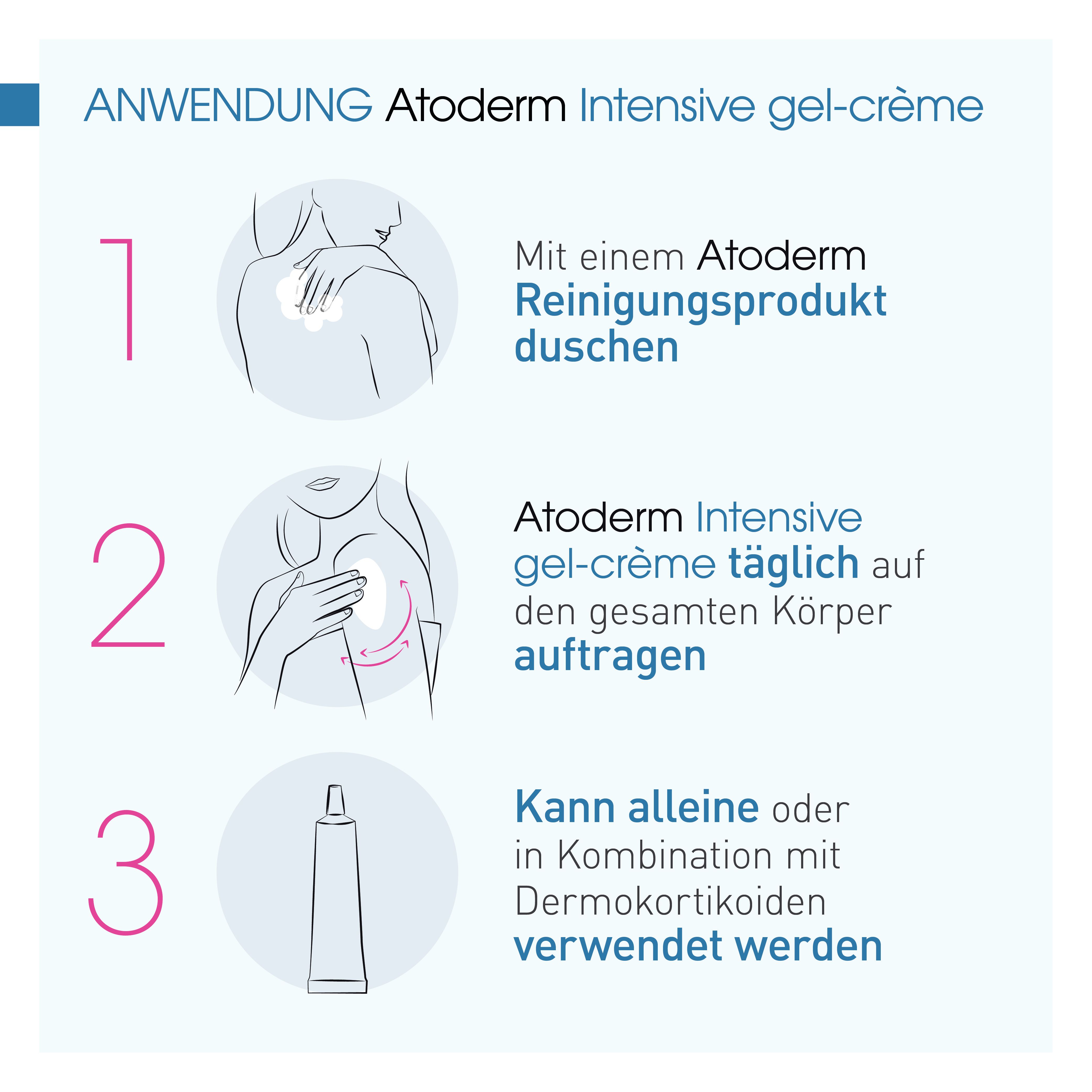 BIODERMA Atoderm Intensive gel-crème Nährendes und kühlendes Anti-Juckreiz-Körperpflegegel - Jetzt 25% sparen mit Code 
