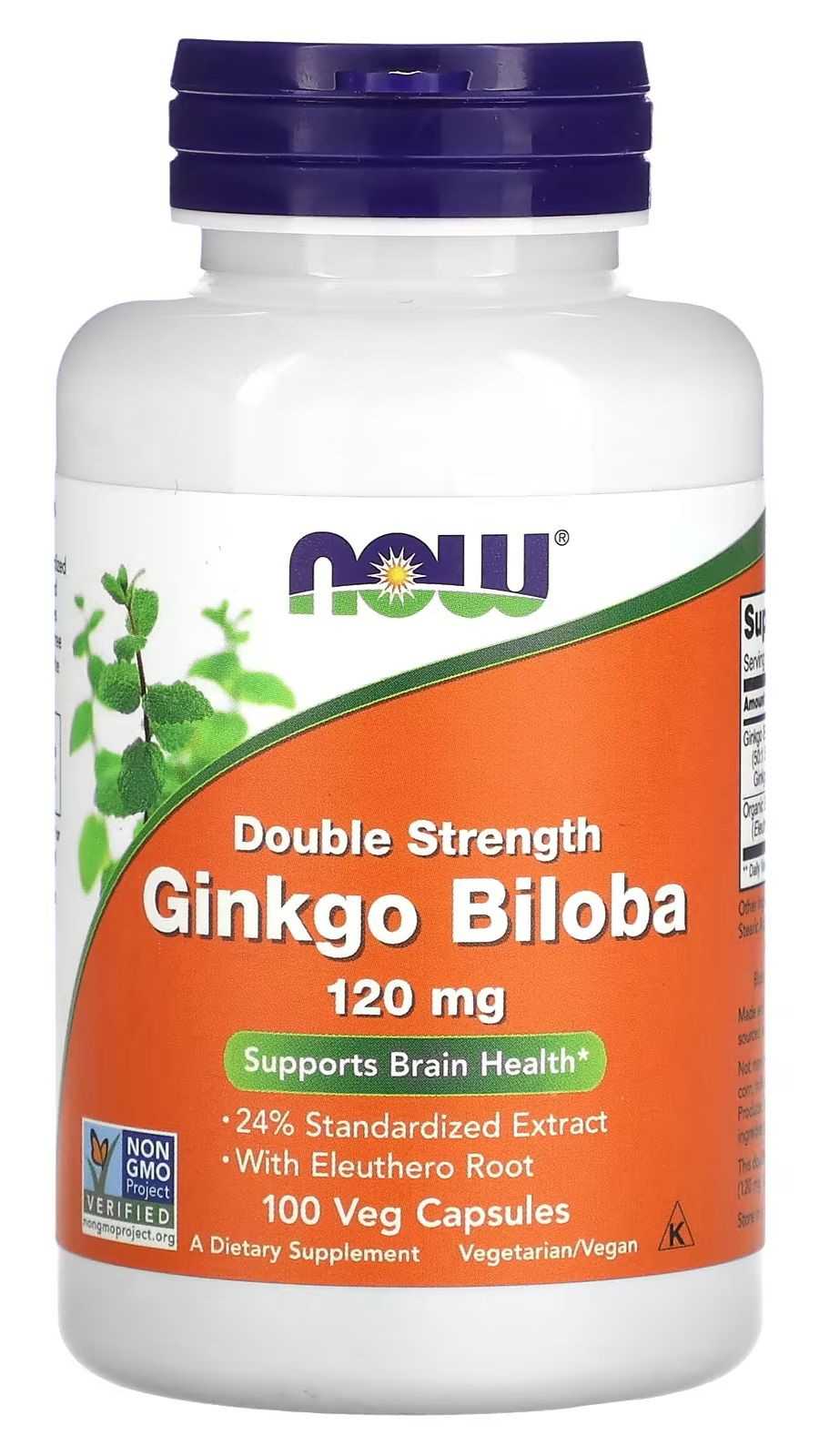 NOW Foods Ginkgo Biloba 120 mg 50 cápsulas