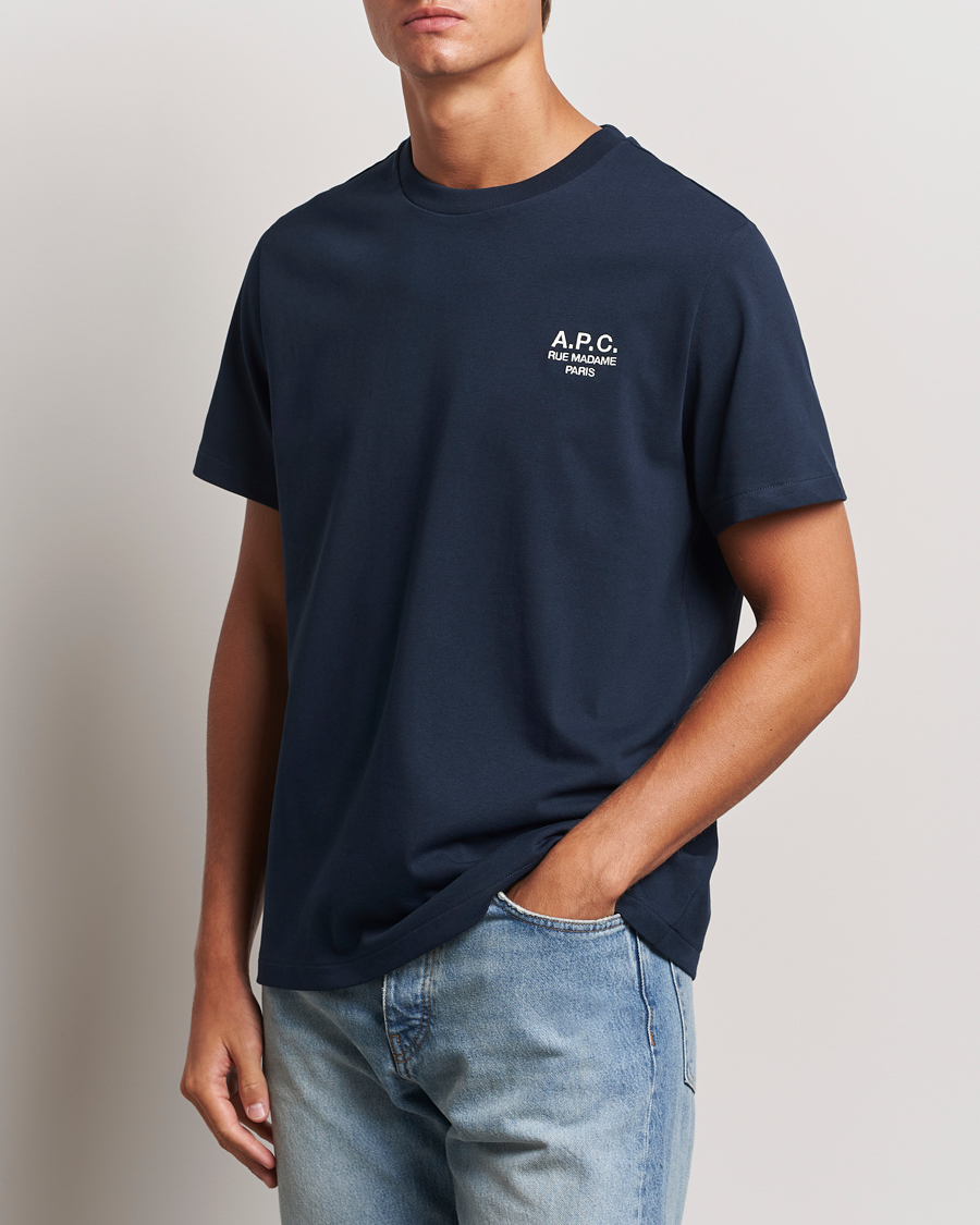 A.P.C. Rue Madame T-Shirt Dark Navy/Ecru