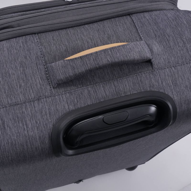 Lot de 3 valises souples 355 55, 67 et 77 cm Gris foncé