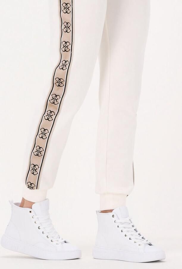 GUESS -- Invyte Hoge sneakers Leren Sneaker Dames Wit