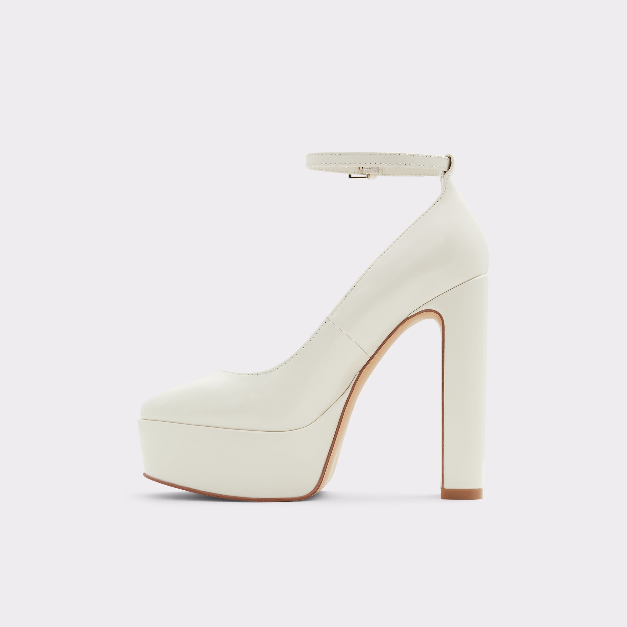 Fonda White Women Block Heels
