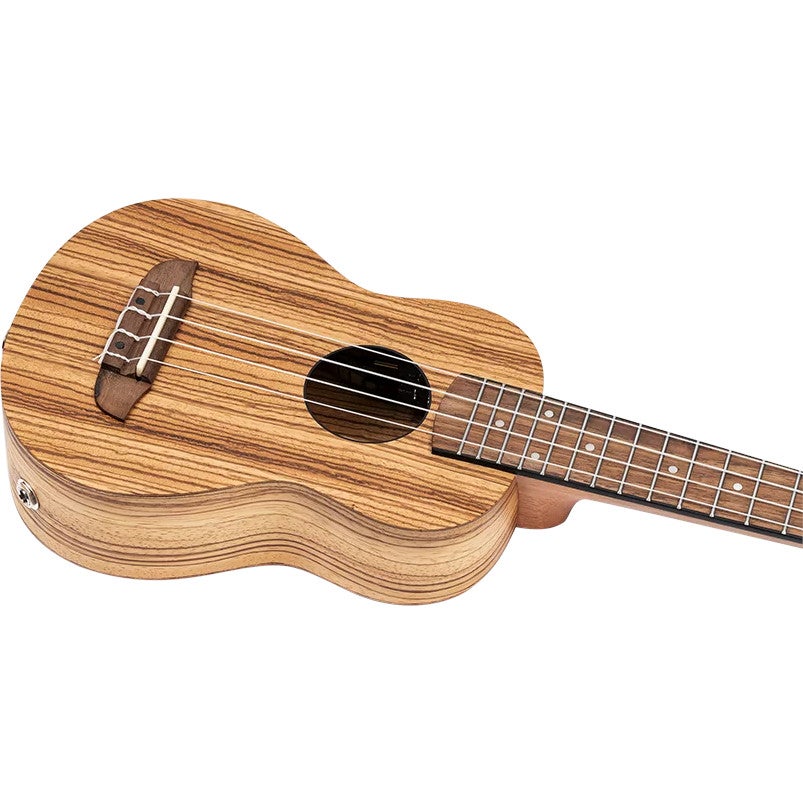 Ortega RFU10ZE Timber Series Natural E/A sopraan ukelele met gigbag