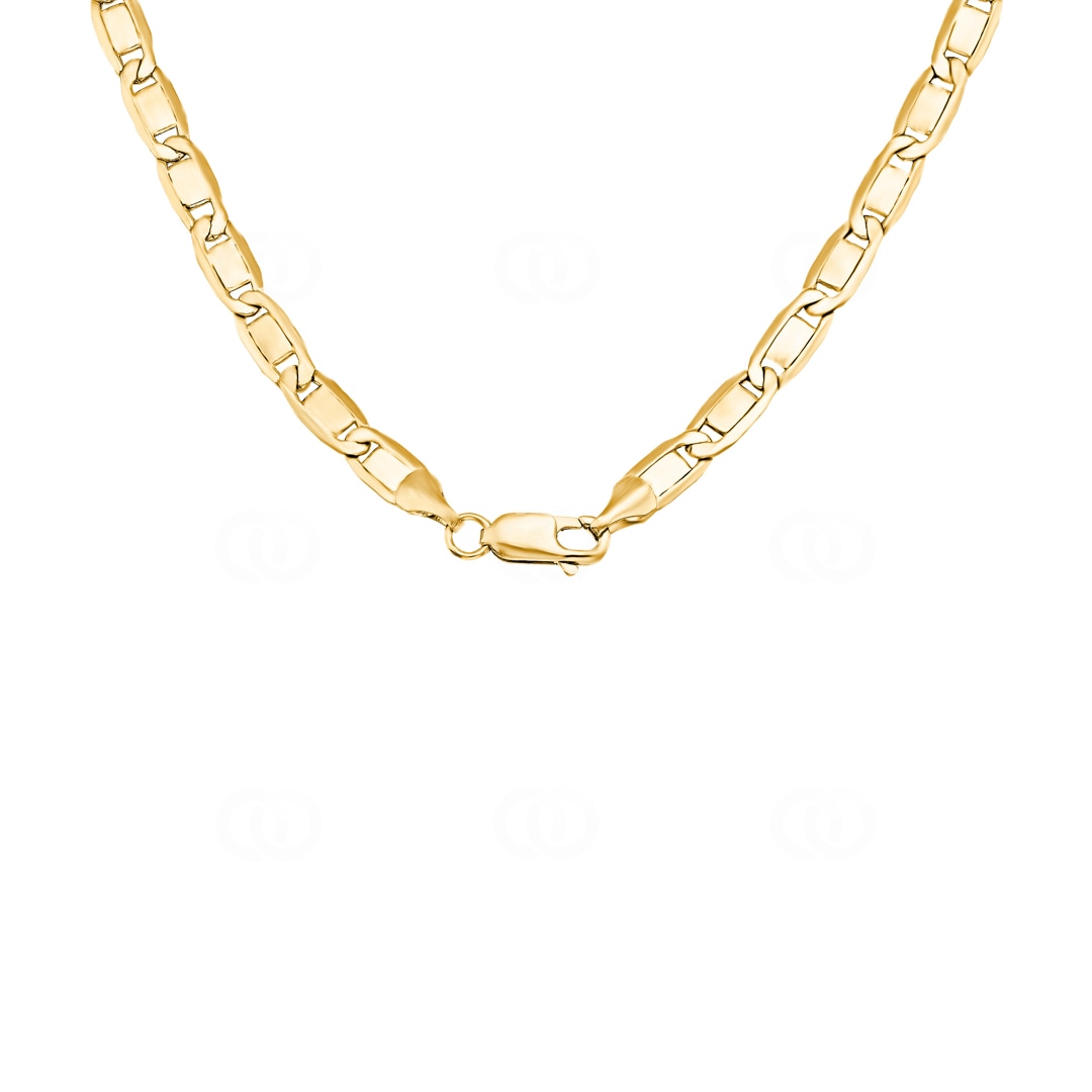 4.2mm Valentino Kette 750/18 K Gelbgold halbmassiv