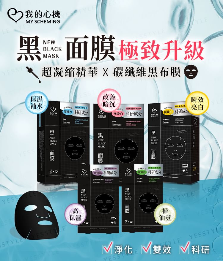 Mijn plannen - Nieuw zwart masker