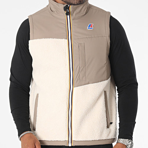 Veste Zippée Sans Manches Le Vrai 3.0 Neize Orsetto K7115VW Beige Taupe