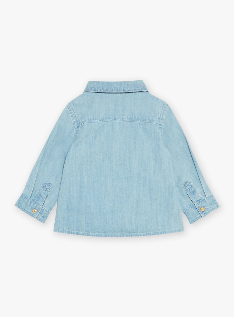 Chemise bleue en jean