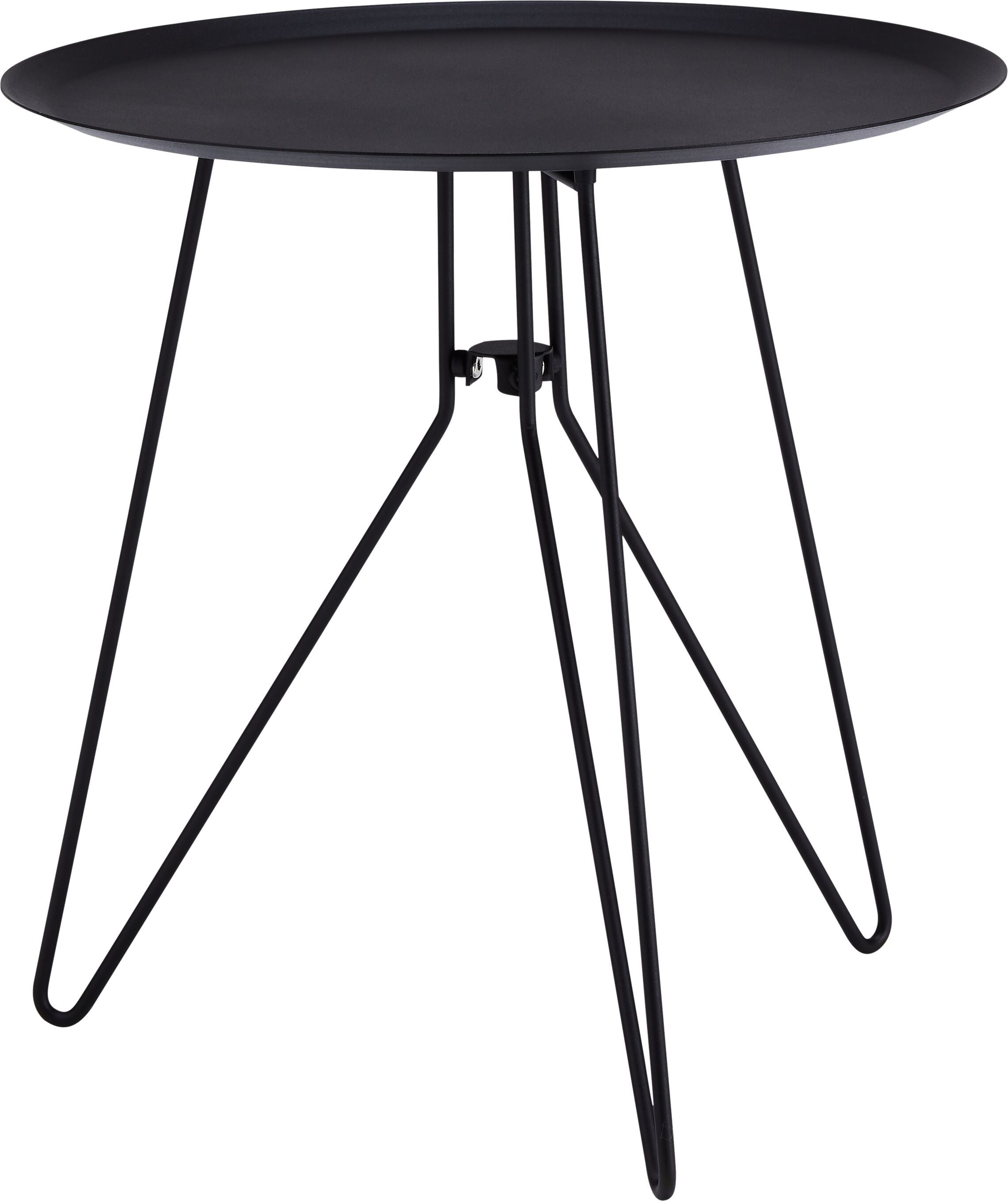 EMMA Beistelltisch - Schwarz / B: 40.0 cm x T: 40.0 cm x H: 40.0 cm
