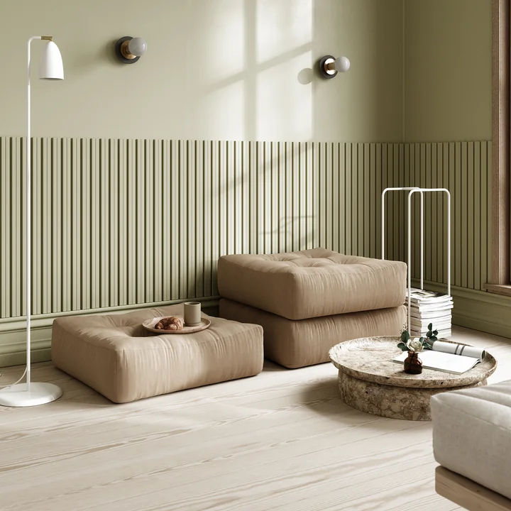 Karup Design - More Pouf, 70 x 70 cm, mocca (755)