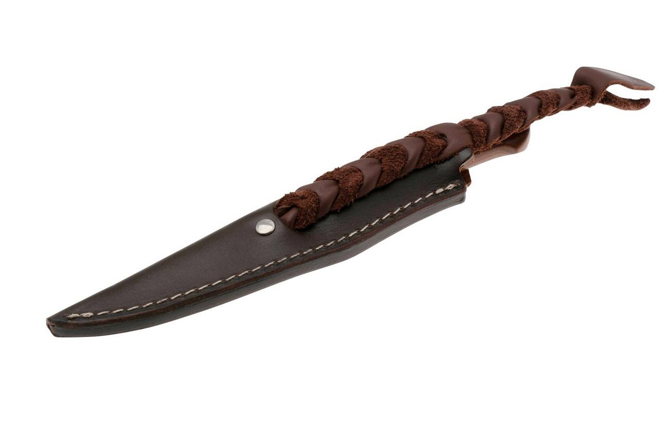 LionSteel Ago AG1-ST Santos Wood, Titanium Guard, vaststaand mes