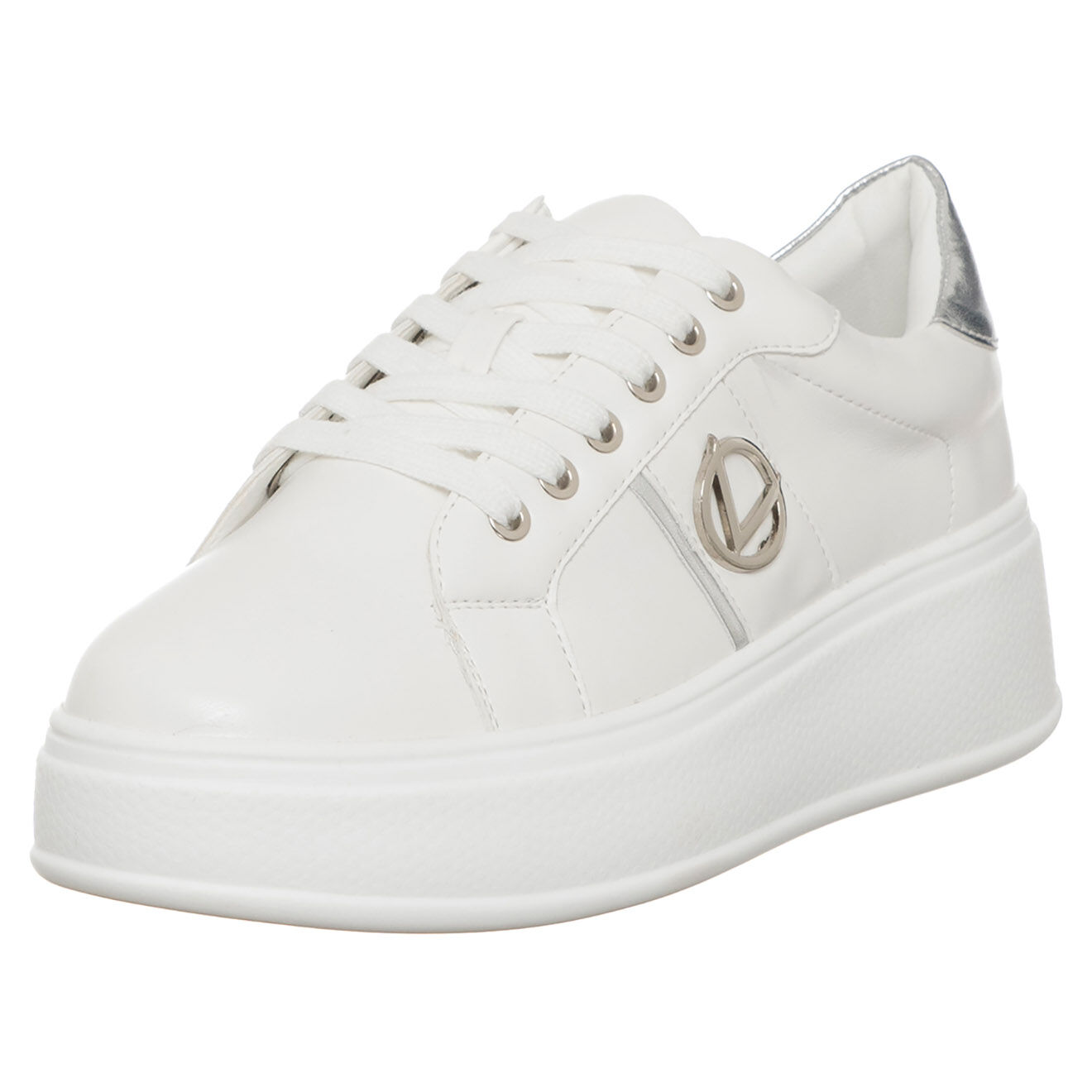 Loretta by Loretta Sneakers Pia blanc/argenté