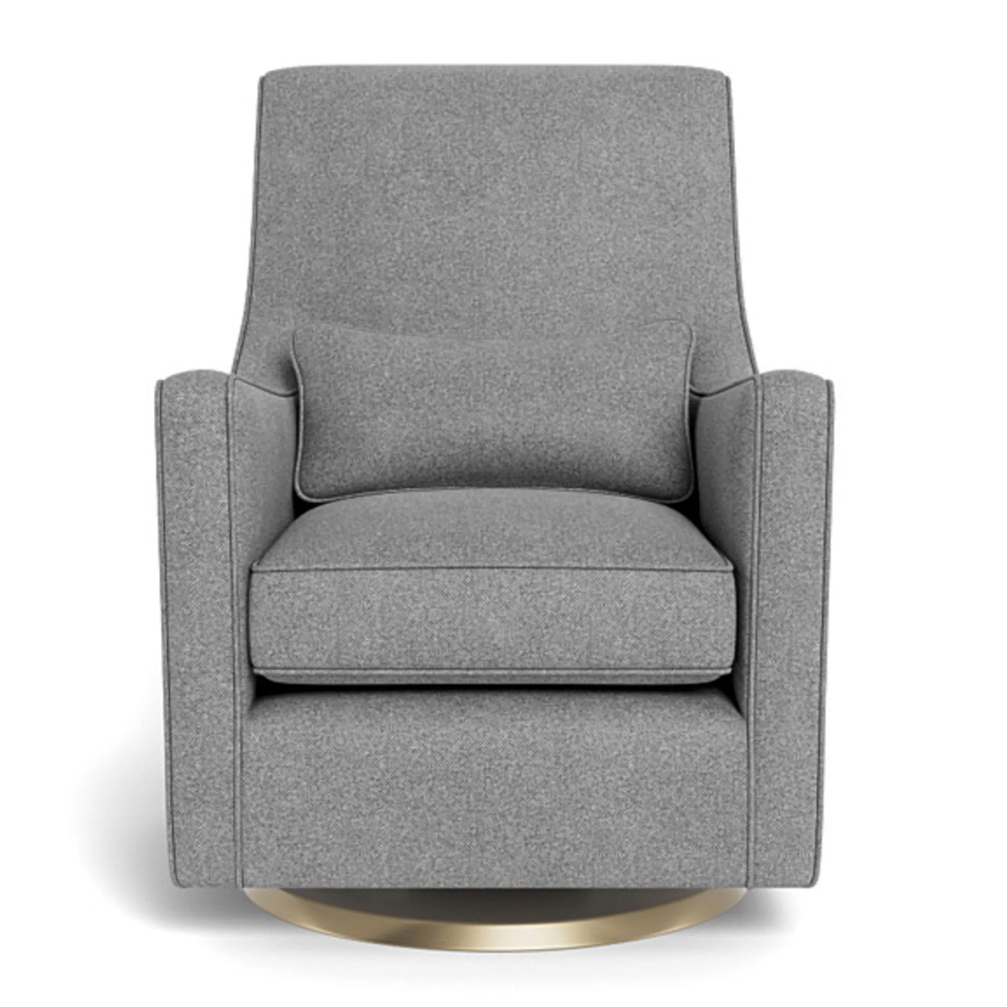 Monte Fauteuil Berçant et Pivotant Luca - Pepper Gris  Or
