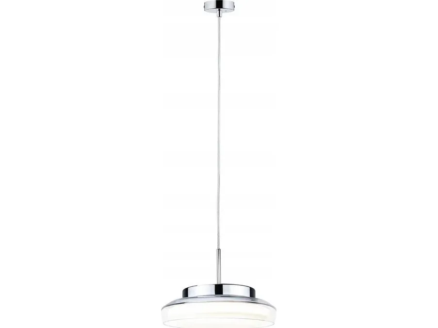 Paulmann pendellampe LUENA LED 11,5W 600lm rund 250mm 3000K IP44 230V glas krom / metal