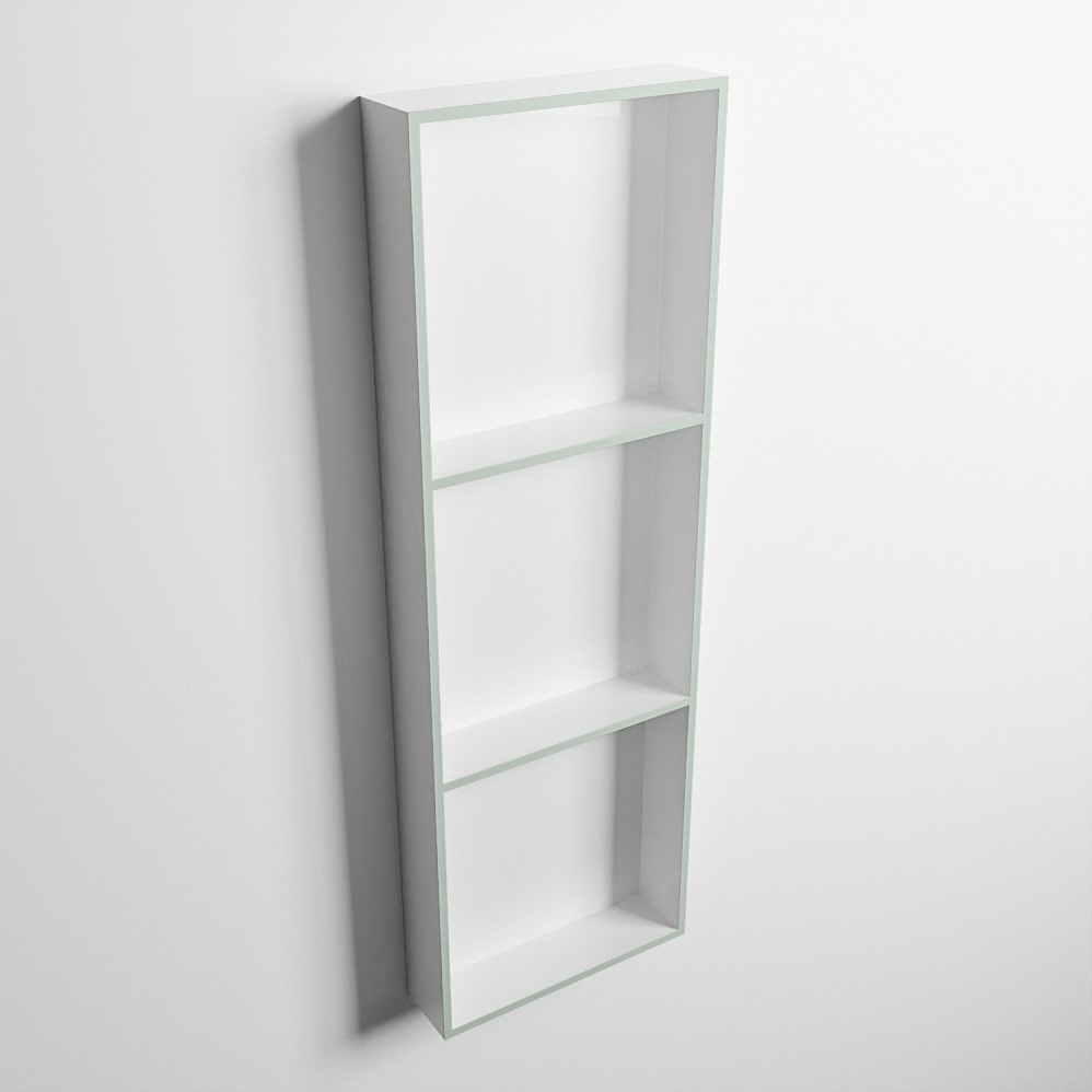Mondiaz Easy nis 90x30x8cm 3 vakken greey/talc