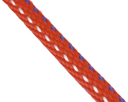 Paraloc Mamutec polypropyleen touw, rood/blauw/wit, Ø 6 mm, verkocht per meter