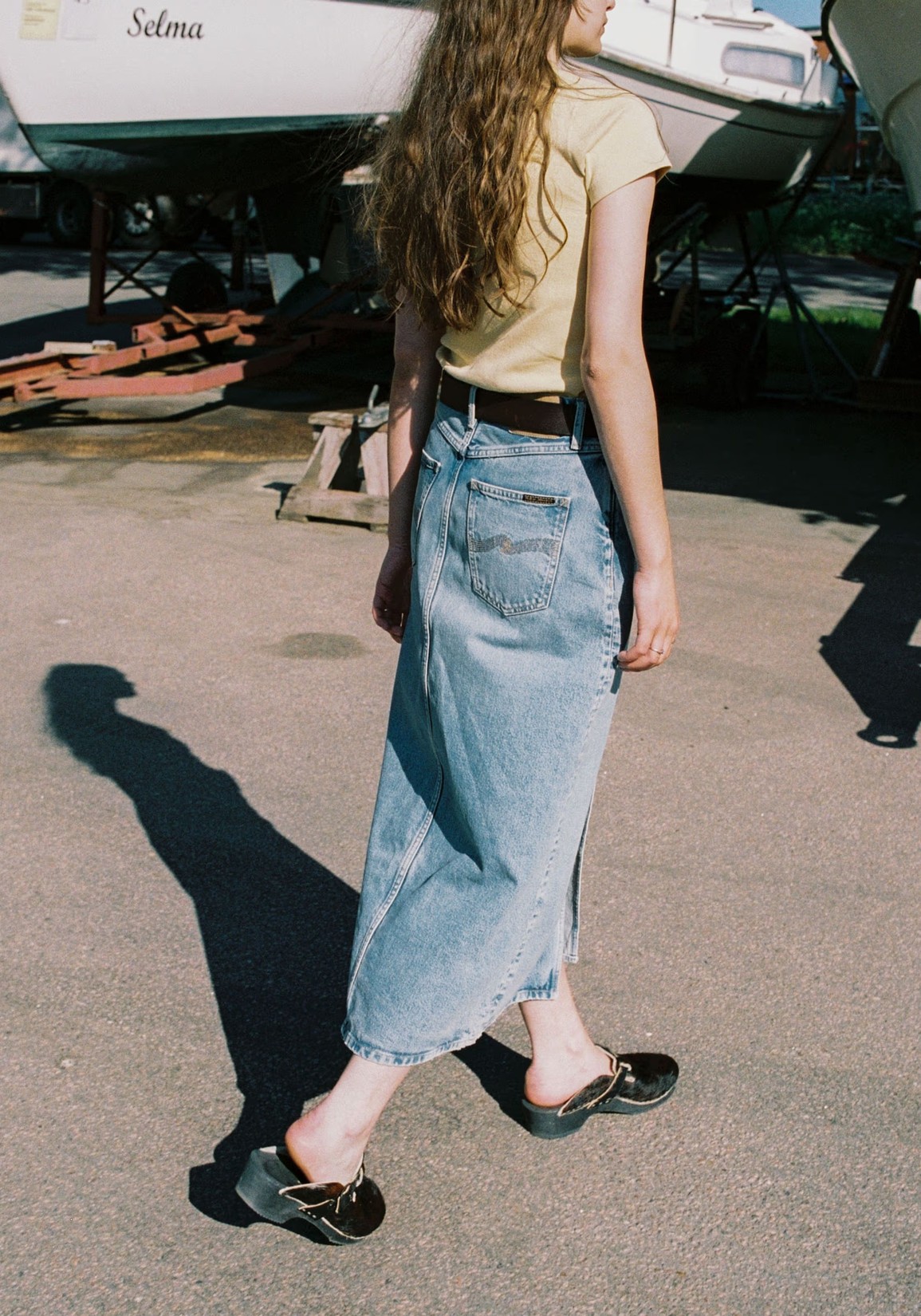 Nudie Jeans Jeansrock Anna Denim Skirt Desert Light Blue