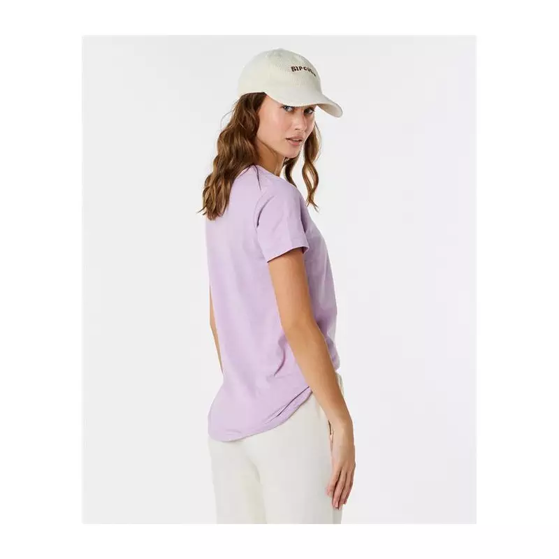 Teeshirt femme RIPCURL Re-Entry Crew Neck Tee Lilac