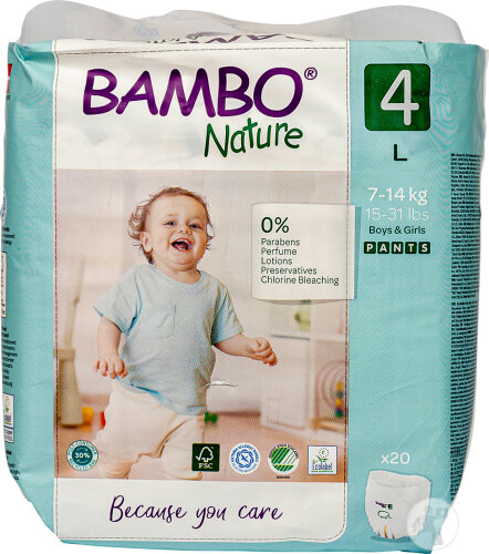 Bambo Culotte De Protection Taille 4 L 7-14kg 20 Pièces
