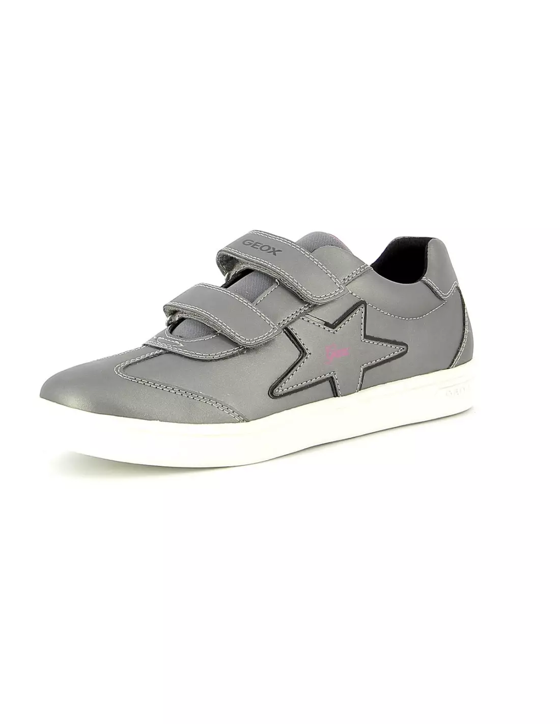 GEOX DJROCK - Baskets Silverblack