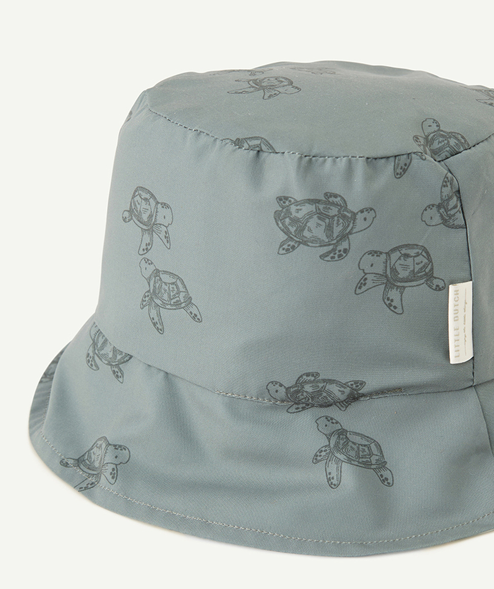 LITTLE DUTCHchapeau réversible bébé garçon kaki et vert imprimé tortues