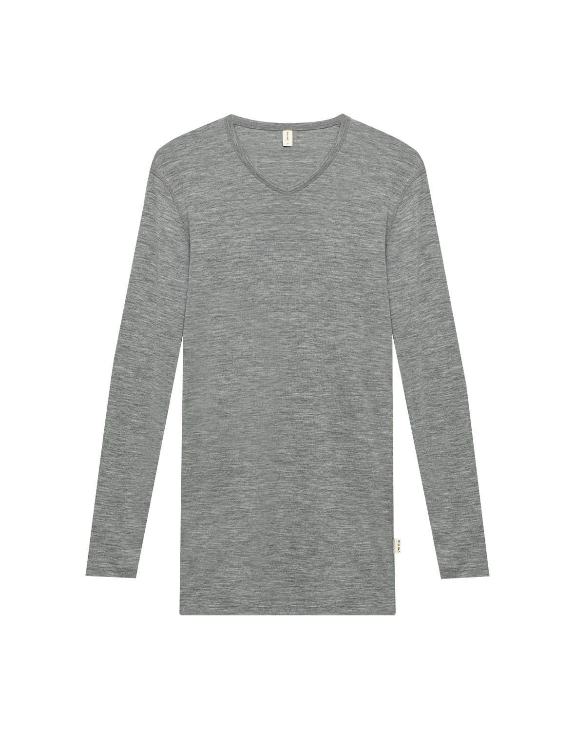 Shirt met V-hals van merinowol voor heren