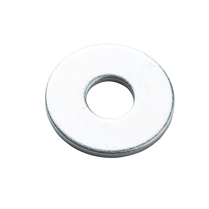 Rondelle plate en acier zingué mm - 10 pièces