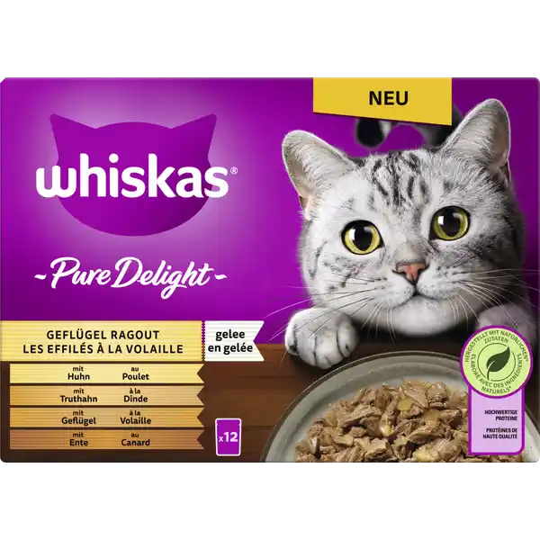 Pure Delight Portionsbeutel Multipack Geflügel Ragout in Gelee