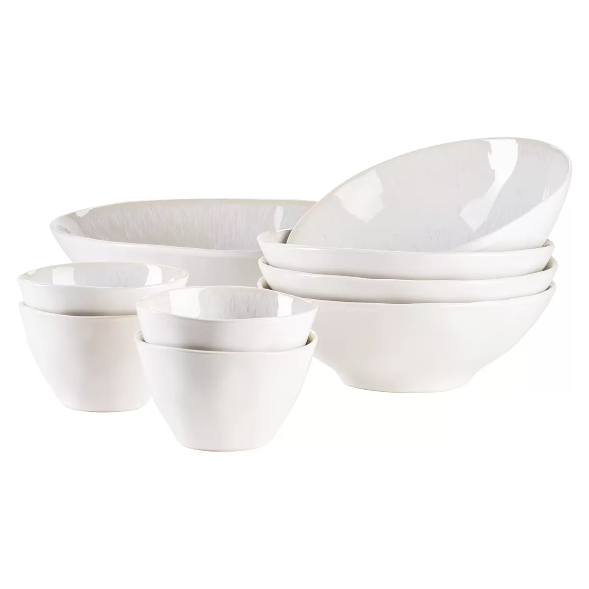 Bowl Set 9tlg. FROZEN weiss