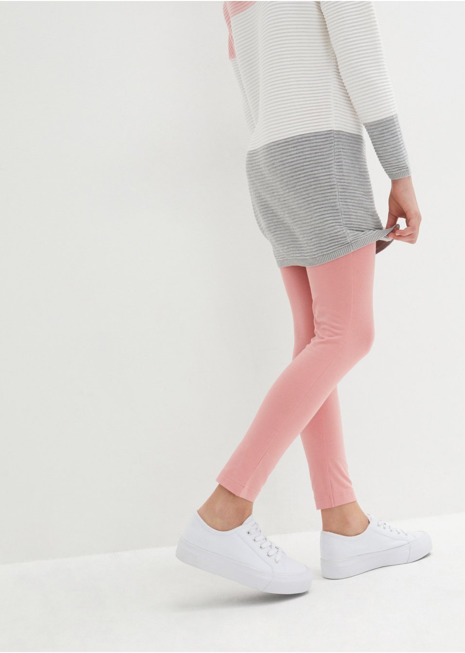 Lot de 3 leggings fille avec coton